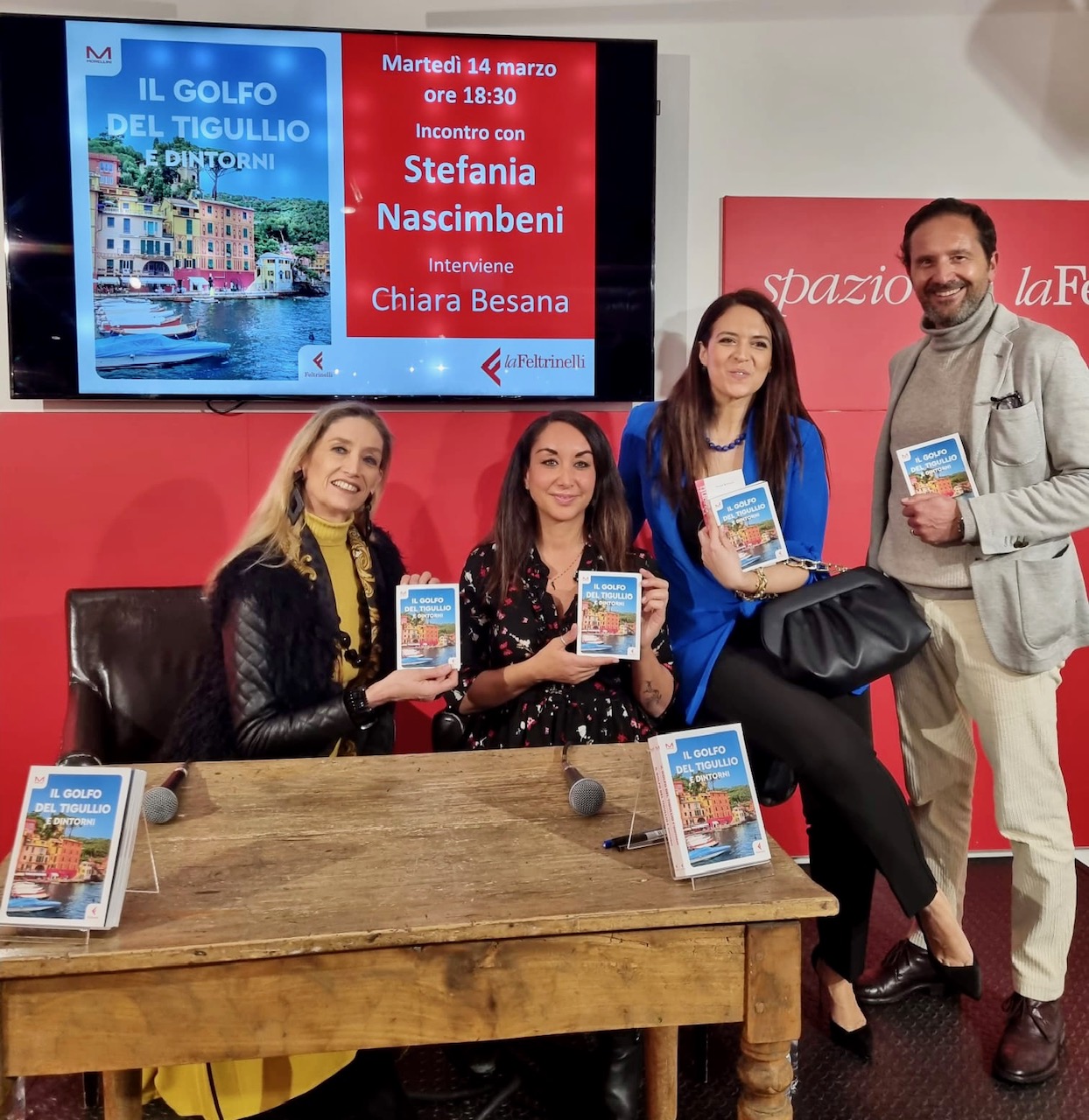 Alla Feltrinelli di Piazza Duomo a Milano, con Laura Morino, Chiara Besana e Marco Poli. 